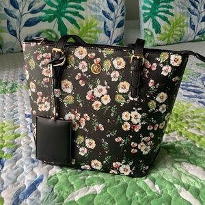 Anne Klein floral tote bag